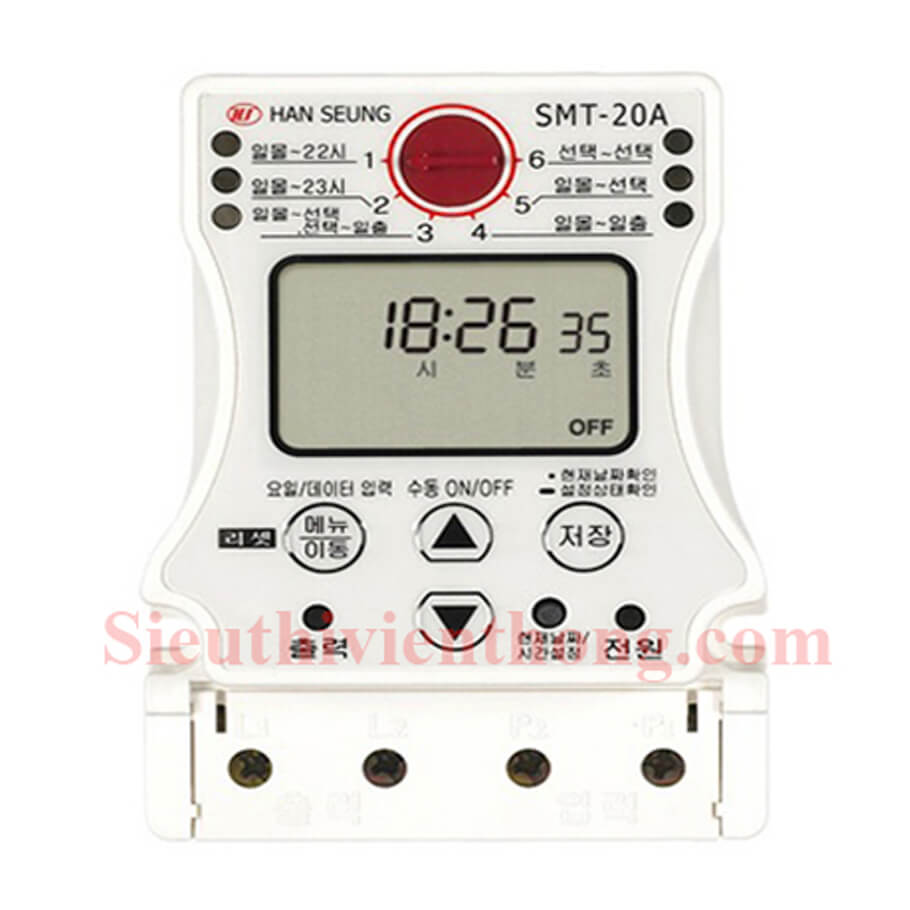 Công tắc hẹn thời gian kỹ thuật số cho chiếu sáng HAN SEUNG SMT-20A